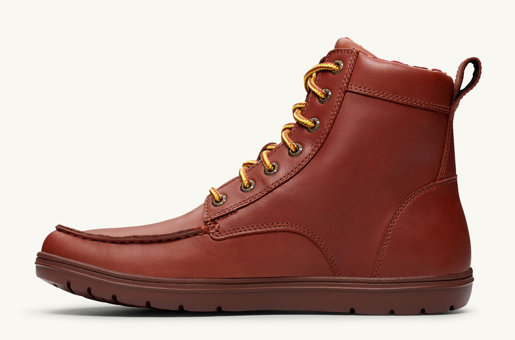 Boulder Lems Cuero Botas Mujer Rojas Oscuro | MIE8632QS