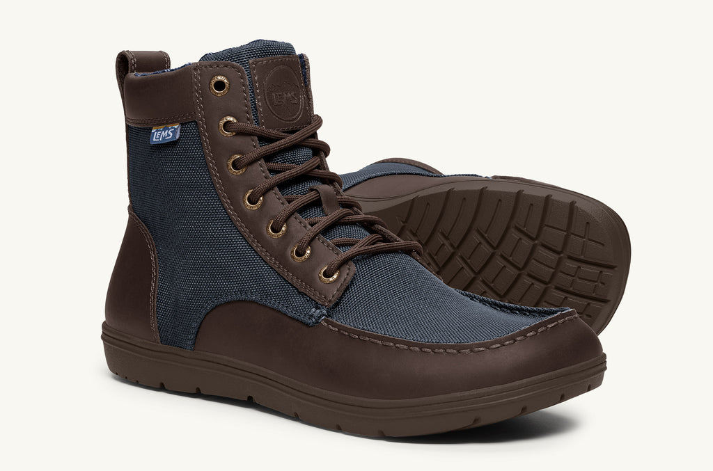 Boulder Lems Nylon Botas Mujer Azul Marino Marrones | XXH751DN