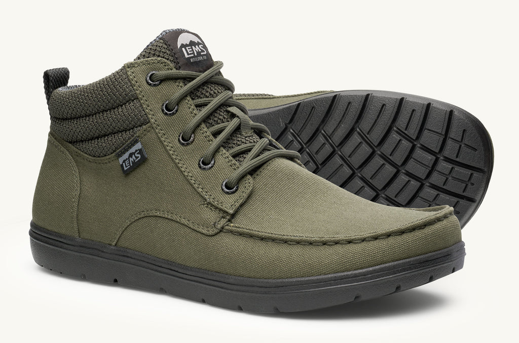 Boulder Lems Vegan Botas Hombre Verde | PBS9247ZQ
