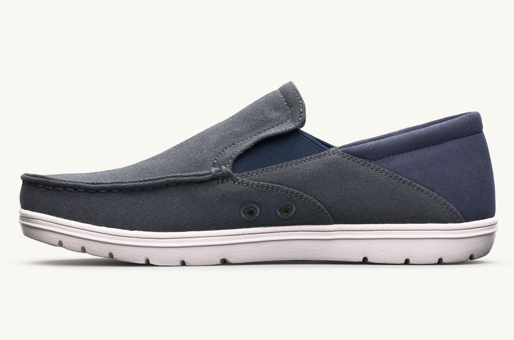 Drifter Lems Zapatos Slip On Hombre Gris Azul Marino | HKU8318EB