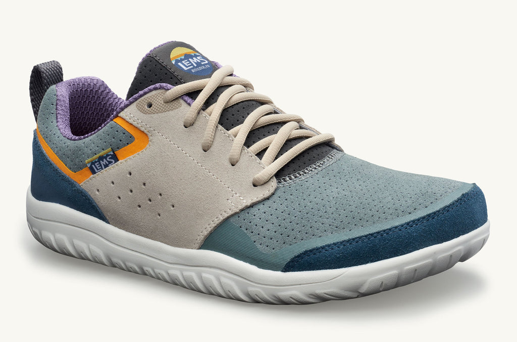 Primal Zen Lems Gamuza Zapatillas Hombre Azules Gris Naranjas | GYC5849NG