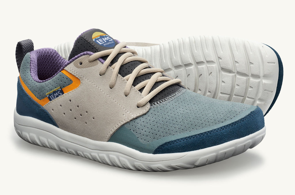 Primal Zen Lems Gamuza Zapatillas Hombre Azules Gris Naranjas | GYC5849NG